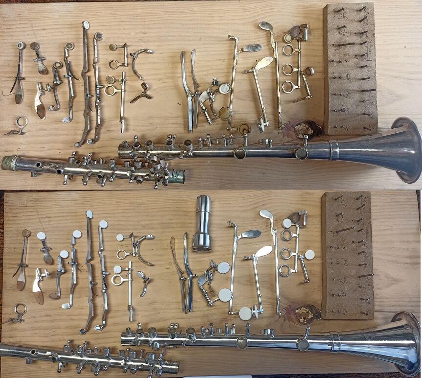 6 clarinette metal eclatee