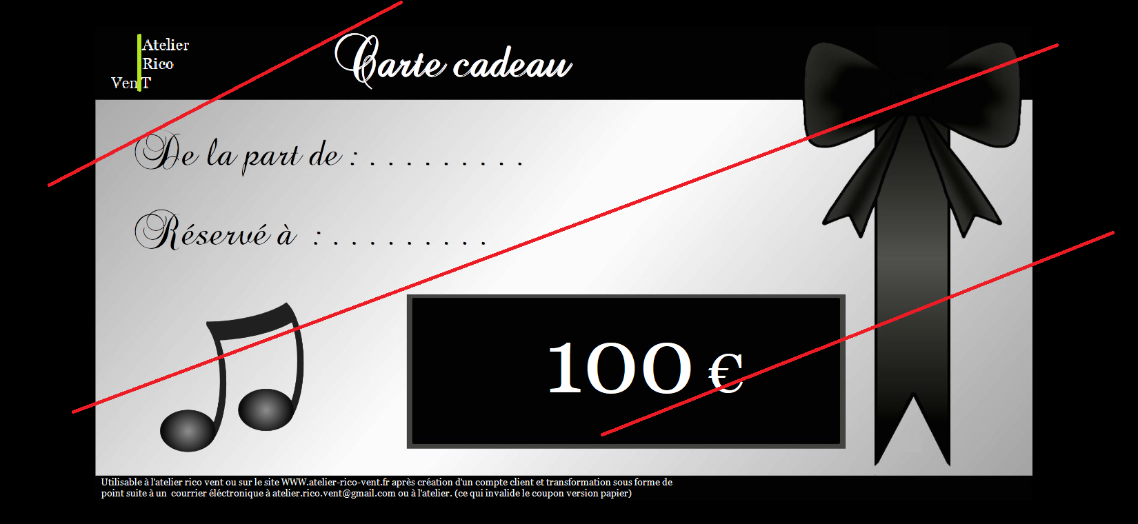 Carte cadeau 100 copie